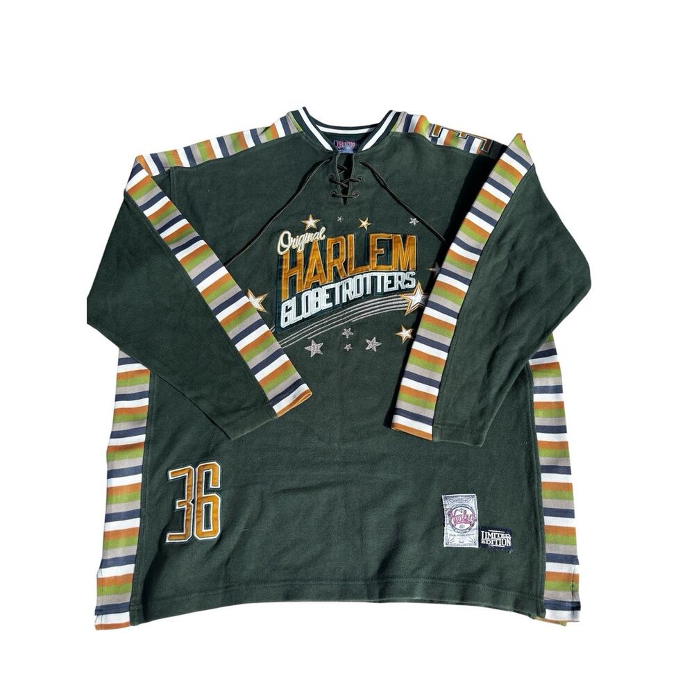 Mens 90s Vintage HARLEM GLOBETROTTERS Platinum Fubu 3XL Basketball Sweatshirt